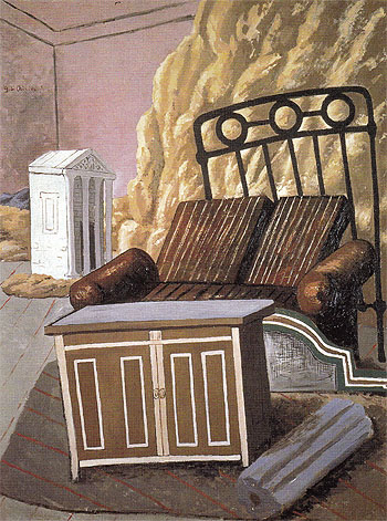 Furniture in a Room 1927 - Giorgio de Chirico reproduction oil painting