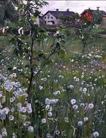 Dandelions - Anders Zorn reproduction oil painting