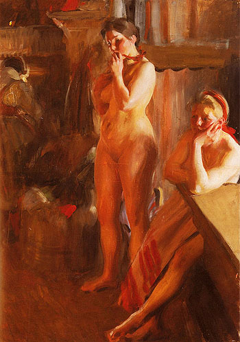 Eldsken - Anders Zorn reproduction oil painting