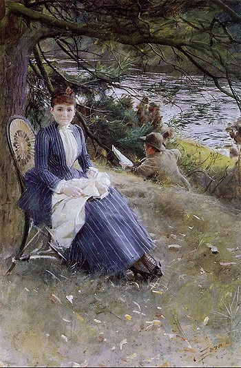 In Scotland - Anders Zorn reproduction oil painting