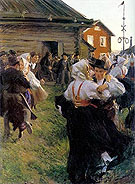 Midsummer Dance 1897 - Anders Zorn reproduction oil painting