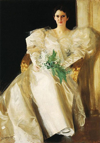 Portrait of Mrs Eben Richards - Anders Zorn reproduction oil painting