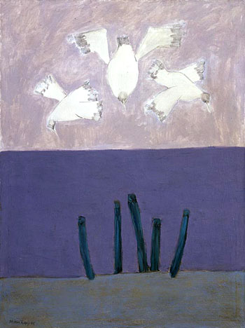 Birds Over Sea (Sky) 1957 - Milton Avery reproduction oil painting
