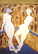 Two Figures 1960 - Milton Avery reproduction oil painting