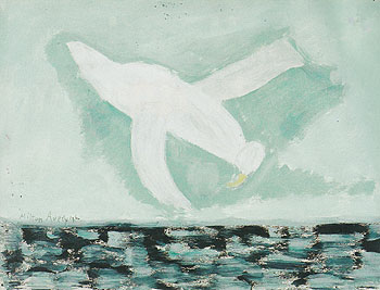 Bird Choppy Water 1960 - Milton Avery reproduction oil painting