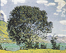 Tree near Lake Brienz from Bodeli 1906 - Ferdinand Hodler reproduction oil painting