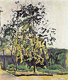 Trees in the Studio Garden 1917 - Ferdinand Hodler reproduction oil painting