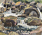Alpine Brook near Champery 1916 - Ferdinand Hodler reproduction oil painting