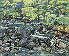 Forest Brook near Champery 1916 - Ferdinand Hodler reproduction oil painting