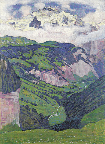 Jungfrau from Isenfluh 1902 - Ferdinand Hodler reproduction oil painting