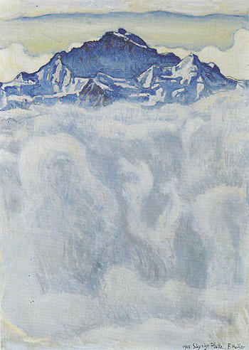 Jungfrau above a Sea of Fog 1908 - Ferdinand Hodler reproduction oil painting