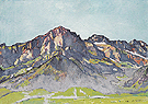 Dents Blanches near Champer in the Morning Sun 1916 - Ferdinand Hodler reproduction oil painting