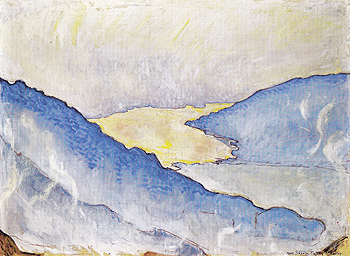 Evening Mist on Lake Thun 1908 - Ferdinand Hodler reproduction oil painting