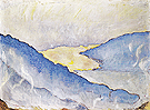 Evening Mist on Lake Thun 1908 - Ferdinand Hodler reproduction oil painting