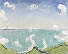 Landscape near Caux with Rising Clouds 1917 - Ferdinand Hodler reproduction oil painting