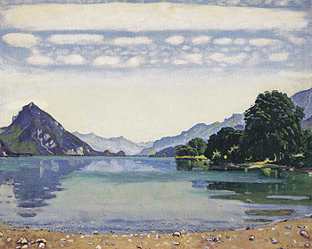 Lake Thun from Leissigen 1904 - Ferdinand Hodler reproduction oil painting