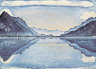 Lake Thun with Symmetrical Reflection 1909 - Ferdinand Hodler