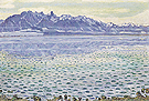 Lake Thun with Stockhorn Range 55 1904 - Ferdinand Hodler reproduction oil painting