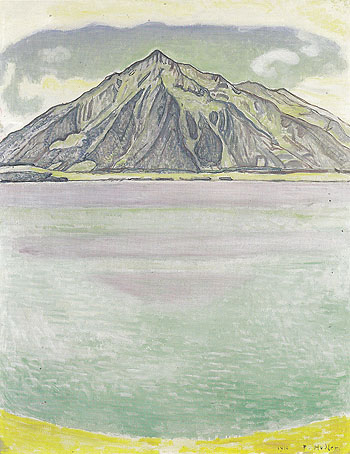 Lake Thun with Niesen 1910 - Ferdinand Hodler reproduction oil painting