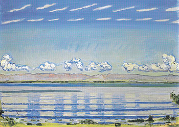 Rhythmic Landscape on Lake Geneva 1908 - Ferdinand Hodler reproduction oil painting