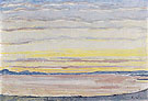 Sunset on Lake Geneva 1915 - Ferdinand Hodler reproduction oil painting