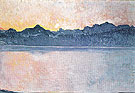 Lake Geneva with Mont Blanc in Morning Light 1918 - Ferdinand Hodler reproduction oil painting