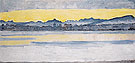 Lake Geneva with Mont Blanc at Dawn 1918 - Ferdinand Hodler