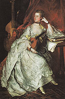 Ann Ford 1760 - Thomas Gainsborough reproduction oil painting