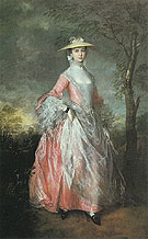 Mary Countess Howe c1763 - Thomas Gainsborough reproduction oil painting