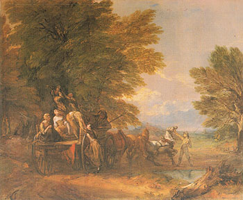 The Harvest Waggon 1767 - Thomas Gainsborough reproduction oil painting