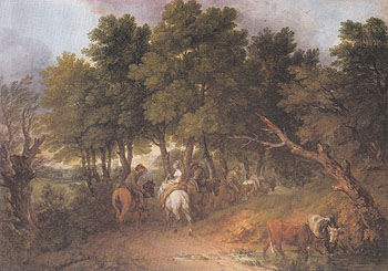 Peasants Returning from Market c1767 - Thomas Gainsborough reproduction oil painting