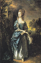 The Hon Frances Duncombe c1775 - Thomas Gainsborough reproduction oil painting