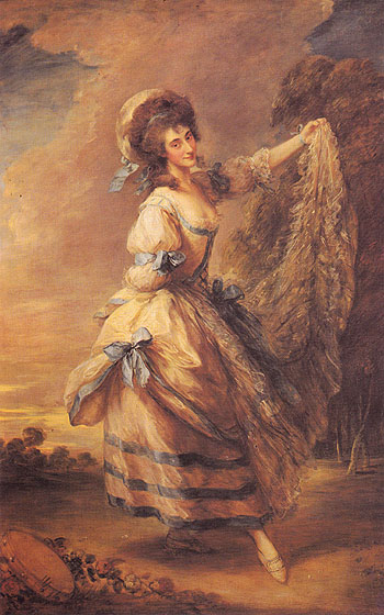 Giovanna Baccelli 1782 - Thomas Gainsborough reproduction oil painting