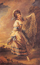 Giovanna Baccelli 1782 - Thomas Gainsborough reproduction oil painting