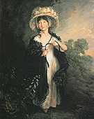 Miss Haverfield c1782 - Thomas Gainsborough reproduction oil painting