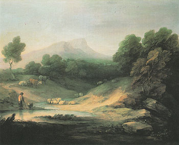 Mountain Landscape with Shepherd 1783 - Thomas Gainsborough reproduction oil painting