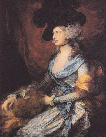Mrs Siddons 1785 - Thomas Gainsborough reproduction oil painting