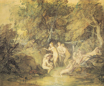 Diana and Actaeon c1785 - Thomas Gainsborough reproduction oil painting