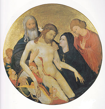 Lamentation for Christ 1400 - Jean Malouel reproduction oil painting