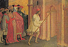The Emperor Heraclius Carries the Cross to Jerusalem - Michele di Matteo Lambertini reproduction oil painting