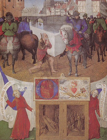 St Martin from the Hours of Etienne Chevalier 1452 - Jean Fouquet reproduction oil painting