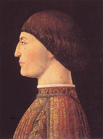 Portrait of Sigismondo Malatesta - Piero Della Francesca reproduction oil painting