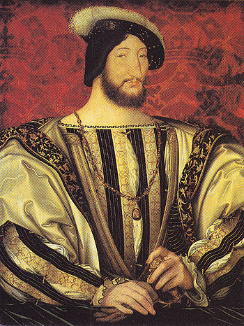 Francois I King of France - Jean Clouet reproduction oil painting