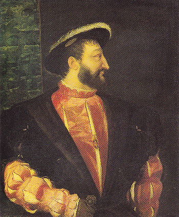 Francois I King of France 1538 - Titian reproduction oil painting