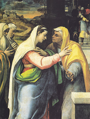 The Visitation - Sebastiano Del Piombo reproduction oil painting