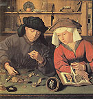 The Moneylender and His Wife - Quentin Metsys