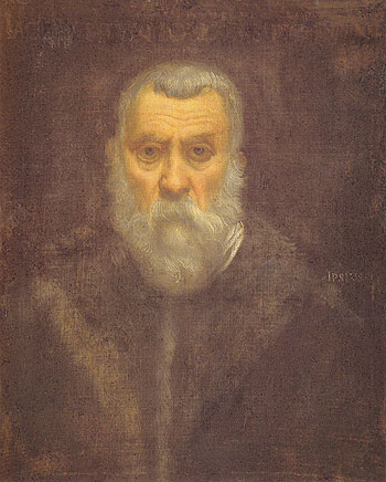 Self Portrait - Jacopo Tintoretto reproduction oil painting