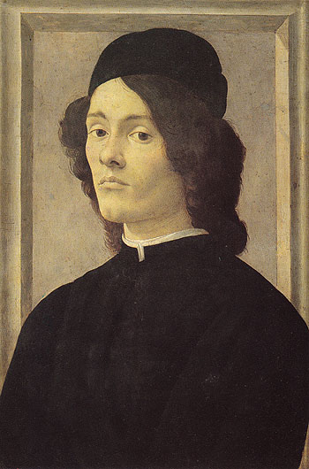Portrait of a Man - Sandro Botticelli reproduction oil painting