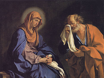 The Tears of St Peter - Giovanni Francesco Barbieri reproduction oil painting