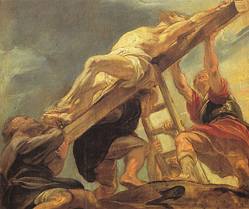 The Raising of the Cross - Peter Paul Rubens reproduction oil painting